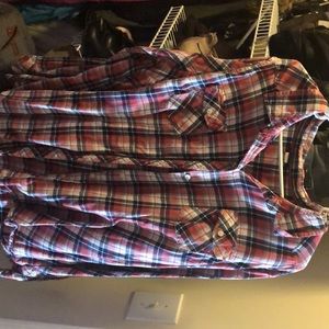 Plaid torrid button up shirt